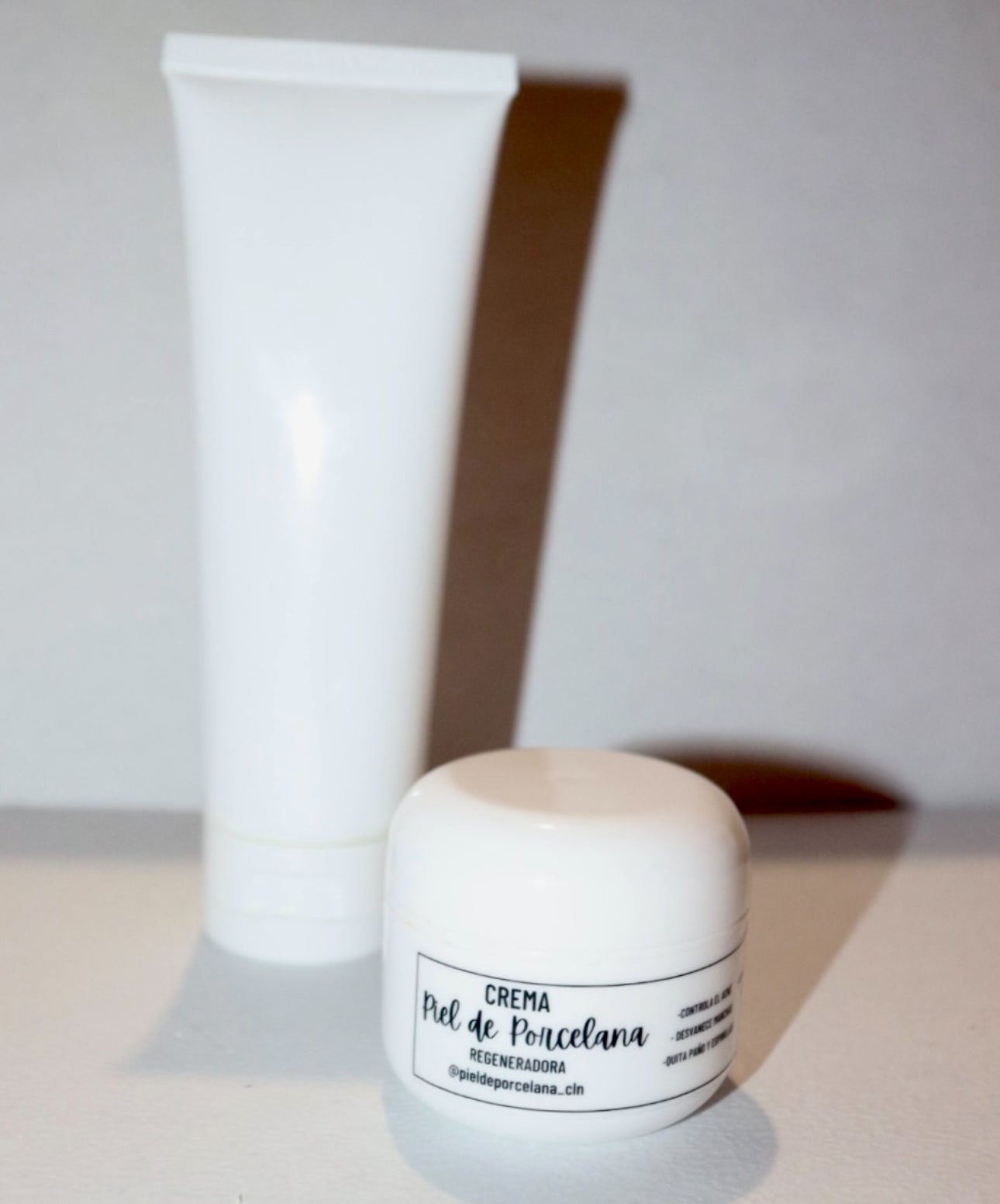Crema piel de porcelana + Jabón facial aclarante (antiacné)